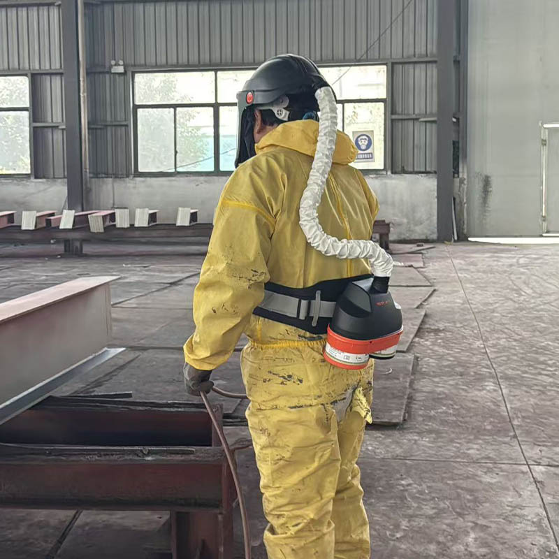 Respirador PAPR NEW AIR BXH-3002 con casco para pintar.